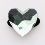 Heart Birthstone Crystal Aquamarine March Charm