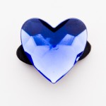 Heart Birthstone Crystal Amethyst February Charm